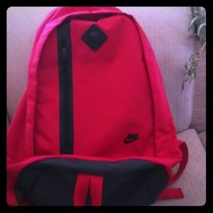 Red Backpack with Laptop Holder EUC